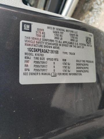 Photo 10 from auction – 2010 CHEVROLET SILVERADO with VIN 1GCSKPEA0AZ136168