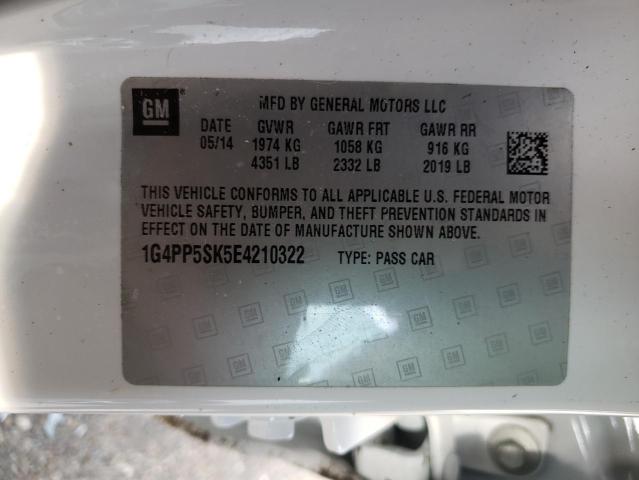 Photo 10 from auction – 2014 BUICK VERANO with VIN 1G4PP5SK5E4210322
