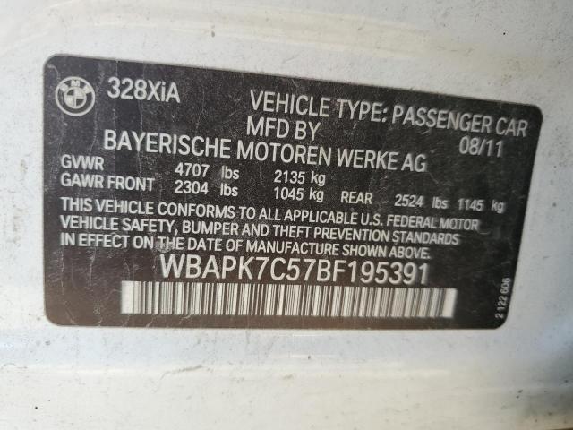 Photo 10 from auction – 2011 BMW 328 XI with VIN WBAPK7C57BF195391