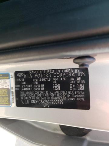 Photo 10 from auction – 2012 KIA SPORTAGE E with VIN KNDPC3A25C7200729