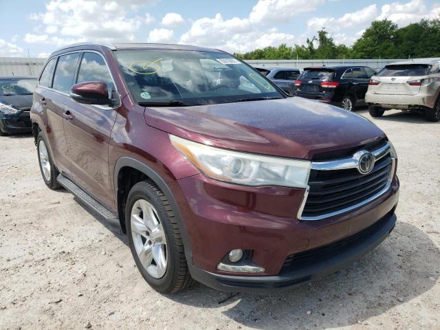 TOYOTA HIGHLANDER 2015 with VIN 5TDYKRFH3FS063209 - Photo from auction
