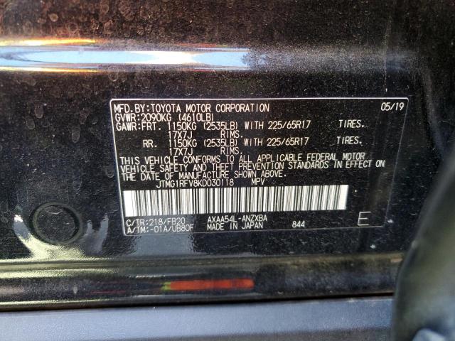 Photo 10 from auction – 2019 TOYOTA RAV4 LE with VIN JTMG1RFV8KD030118