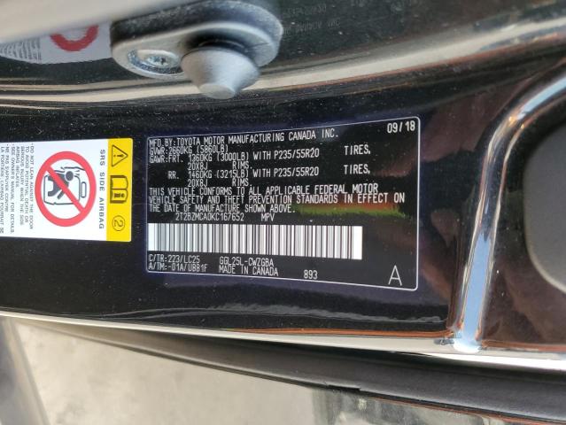 Photo 10 from auction – 2019 LEXUS RX 350 BAS with VIN 2T2BZMCA0KC167652