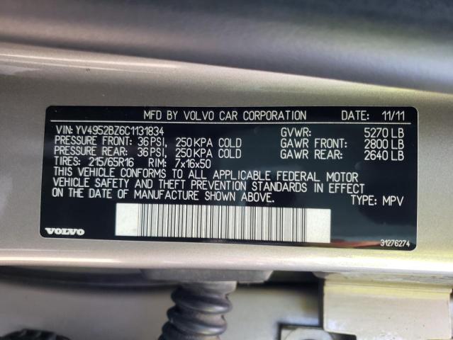 Photo 10 from auction – 2012 VOLVO XC70 3.2 with VIN YV4952BZ6C1131834