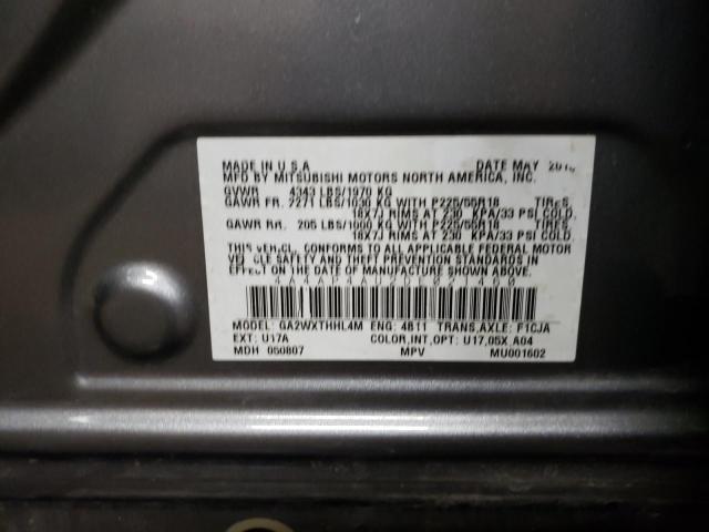 Photo 10 from auction – 2013 MITSUBISHI OUTLANDER with VIN 4A4AP4AU2DE021460