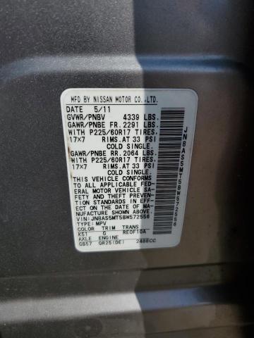 Photo 10 from auction – 2011 NISSAN ROGUE S with VIN JN8AS5MT5BW572556