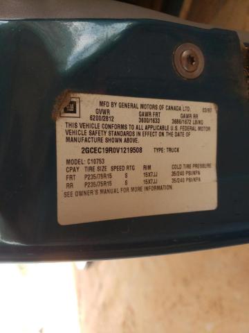 Photo 10 from auction – 1997 CHEVROLET GMT-400 C1 with VIN 2GCEC19R0V1219508
