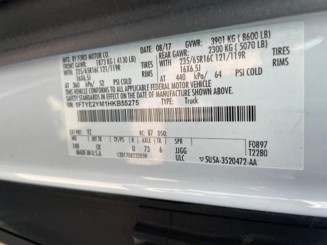 Photo 10 from auction – 2017 FORD TRANSIT T- with VIN 1FTYE2YM1HKB55275