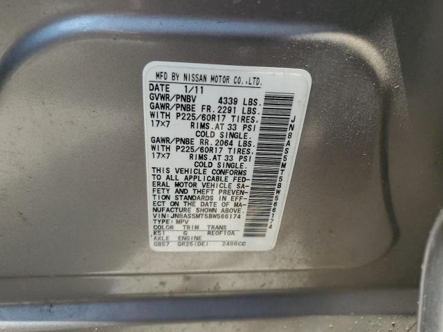 Photo 10 from auction – 2011 NISSAN ROGUE S with VIN JN8AS5MT5BW566174
