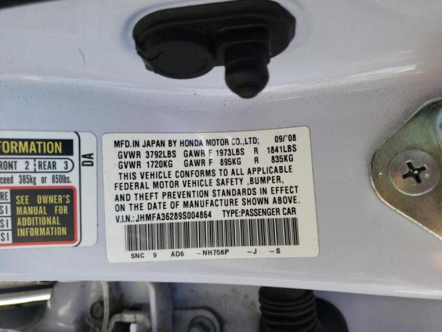 Photo 10 from auction – 2009 HONDA CIVIC HYBR with VIN JHMFA36289S004864