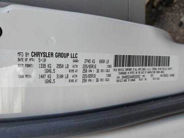 Photo 10 from auction – 2010 CHRYSLER TOWN & COU with VIN 2A4RR5DX4AR329352