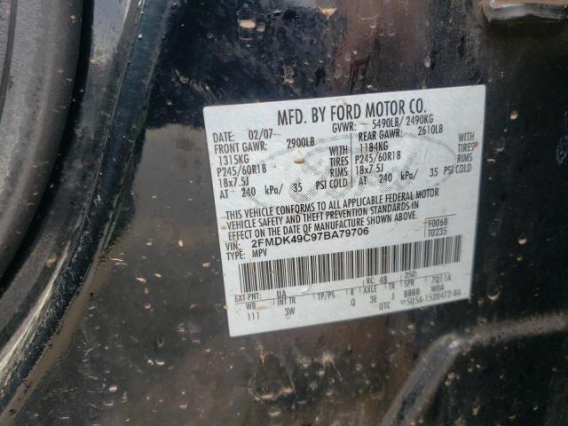 Photo 10 from auction – 2007 FORD EDGE SEL P with VIN 2FMDK49C97BA79706