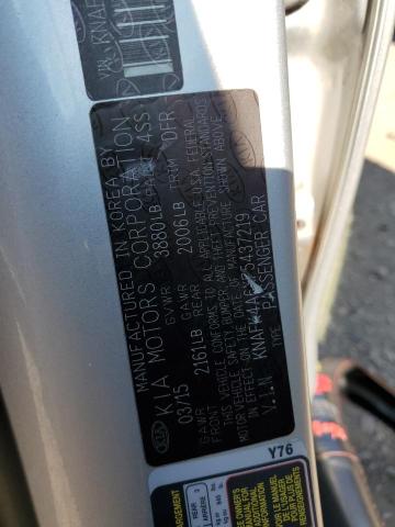 Photo 10 from auction – 2015 KIA FORTE LX with VIN KNAFK4A6XF5437219