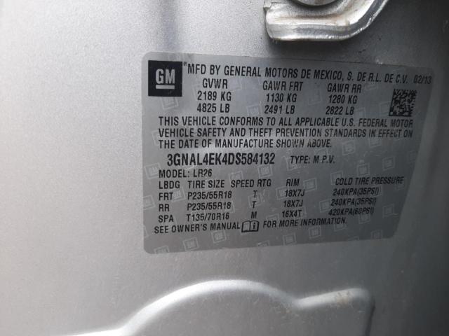 Photo 10 from auction – 2013 CHEVROLET CAPTIVA LT with VIN 3GNAL4EK4DS584132