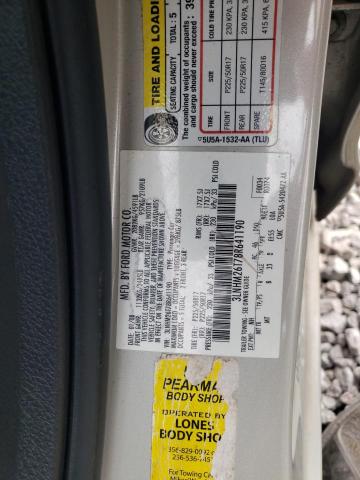 Photo 10 from auction – 2008 LINCOLN MKZ with VIN 3LNHM26T78R641190