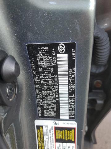 Photo 10 from auction – 2012 TOYOTA CAMRY HYBR with VIN 4T1BD1FK4CU060707