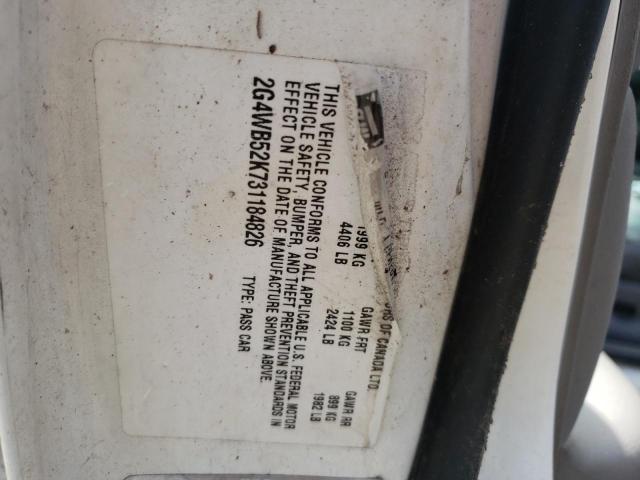 Photo 10 from auction – 2003 BUICK REGAL LS with VIN 2G4WB52K731184826