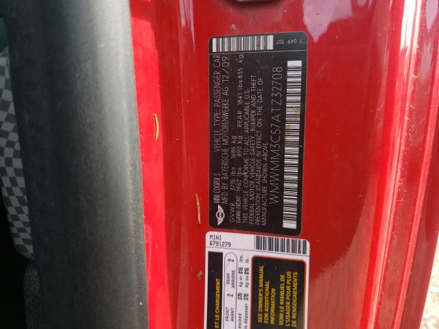 Photo 10 from auction – 2010 MINI COOPER with VIN WMWMM3C57ATZ32708