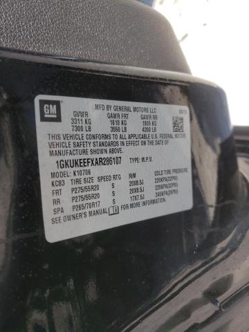 صورة رقم 10 من المزاد - 2010 GMC YUKON DENA مع VIN 1GKUKEEFXAR286107