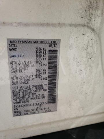 Photo 10 from auction – 2017 NISSAN ROGUE S with VIN 5N1AT2MTXHC834276