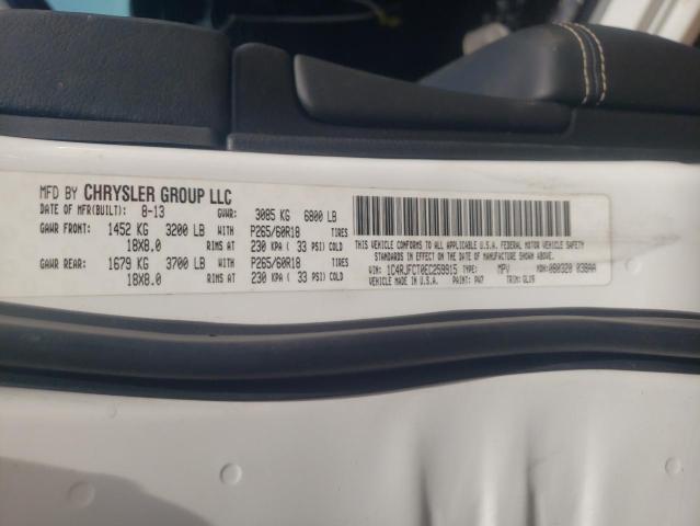 Photo 10 from auction – 2014 JEEP GRAND CHER with VIN 1C4RJFCT0EC259915