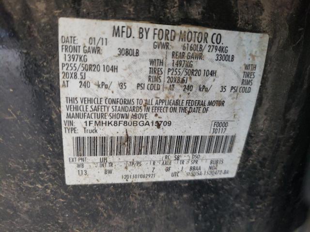 Photo 10 from auction – 2011 FORD EXPLORER L with VIN 1FMHK8F80BGA15709