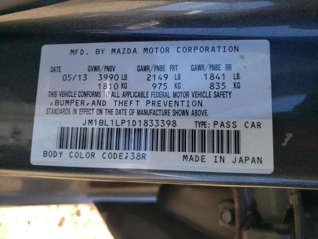 Photo 10 from auction – 2013 MAZDA 3 I with VIN JM1BL1LP1D1833398