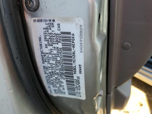 Photo 10 from auction – 2002 TOYOTA AVALON XL with VIN 4T1BF28B62U254926