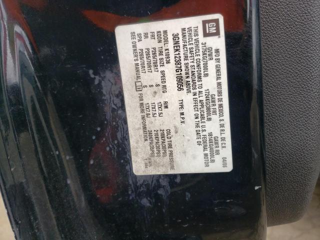 Photo 10 from auction – 2007 CHEVROLET AVALANCHE with VIN 3GNEK12387G109056