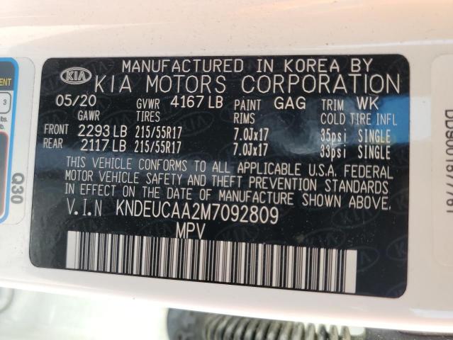 Photo 10 from auction – 2021 KIA SELTOS S with VIN KNDEUCAA2M7092809