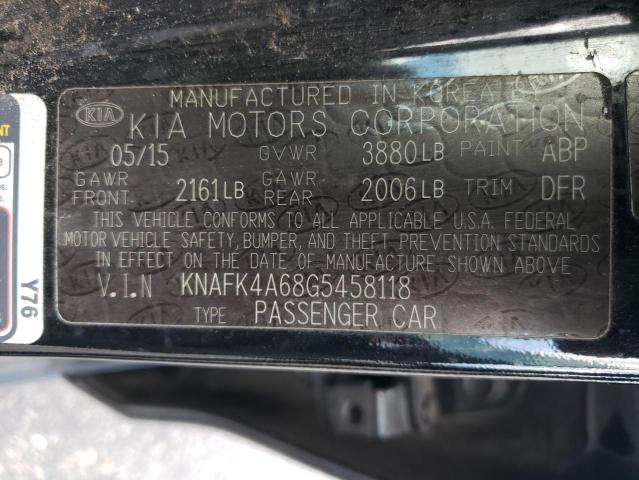 Photo 10 from auction – 2016 KIA FORTE LX with VIN KNAFK4A68G5458118