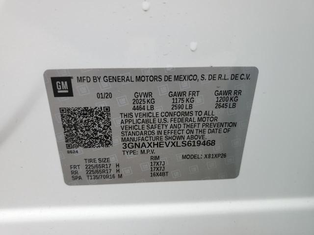 Photo 10 from auction – 2020 CHEVROLET EQUINOX LS with VIN 3GNAXHEVXLS619468