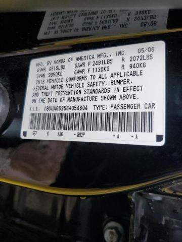 Photo 10 from auction – 2006 ACURA 3.2TL with VIN 19UUA66256A054604