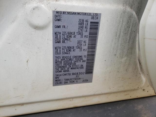 Photo 10 from auction – 2014 NISSAN ROGUE S with VIN 5N1AT2MT7EC868302