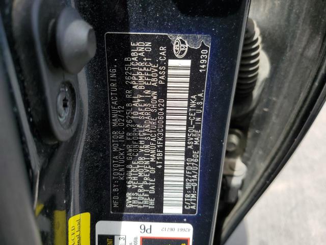 Photo 10 from auction – 2012 TOYOTA CAMRY with VIN 4T1BF1FK3CU060420