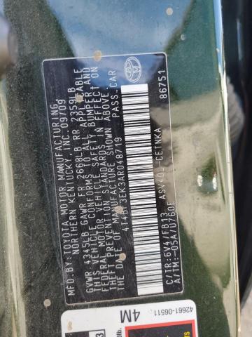 Photo 10 from auction – 2010 TOYOTA CAMRY BASE with VIN 4T4BF3EK3AR048719