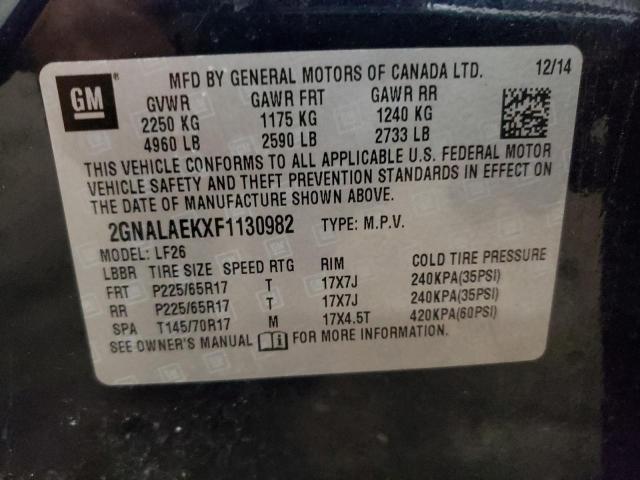 Photo 10 from auction – 2015 CHEVROLET EQUINOX LS with VIN 2GNALAEKXF1130982