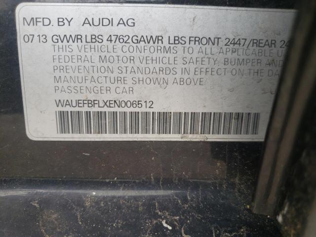 Photo 10 from auction – 2014 AUDI A4 PREMIUM with VIN WAUEFBFLXEN006512