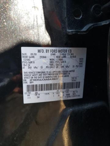 Photo 10 from auction – 2010 FORD EDGE SEL with VIN 2FMDK4JC6ABA36637