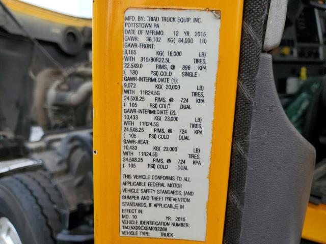 Photo 10 from auction – 2016 MACK 700 GU700 with VIN 1M2AX09CXGM032269