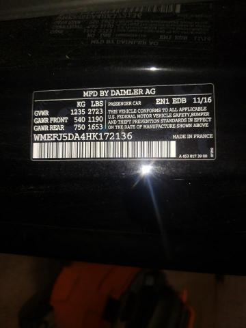 Photo 10 from auction – 2017 SMART FORTWO with VIN WMEFJ5DA4HK172136