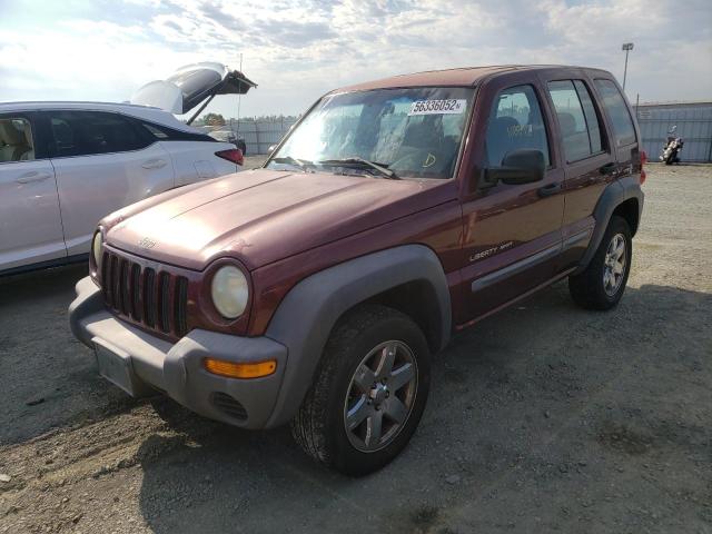 Photo 2 from auction – 2002 JEEP LIBERTY SP with VIN 1J4GK48K52W259258