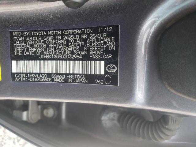 Photo 10 from auction – 2013 LEXUS ES 350 with VIN JTHBK1GG5D2032964