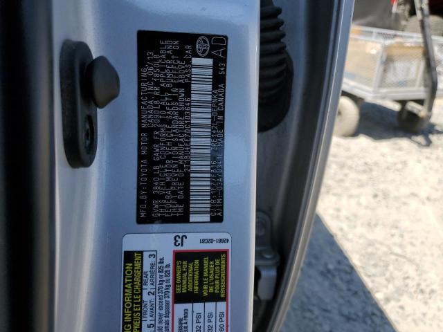 Photo 10 from auction – 2013 TOYOTA COROLLA BA with VIN 2T1BU4EE7DC103646
