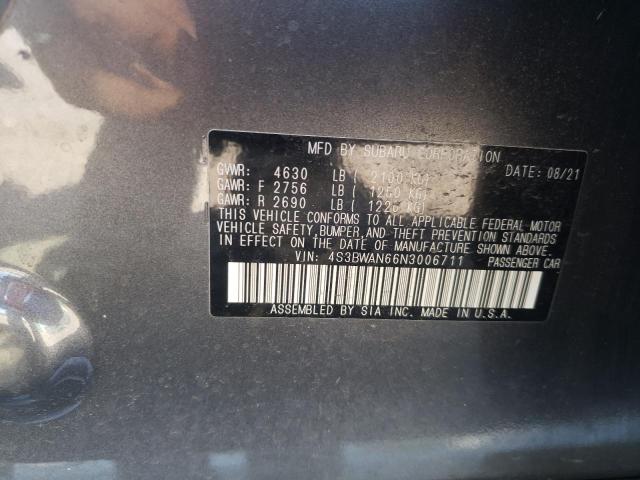 Photo 10 from auction – 2022 SUBARU LEGACY LIM with VIN 4S3BWAN66N3006711