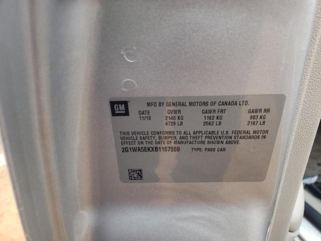 Photo 10 from auction – 2011 CHEVROLET IMPALA LS with VIN 2G1WA5EKXB1167559