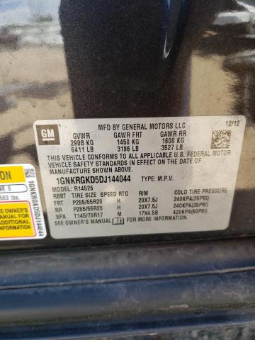Photo 10 from auction – 2013 CHEVROLET TRAVERSE L with VIN 1GNKRGKD5DJ144044