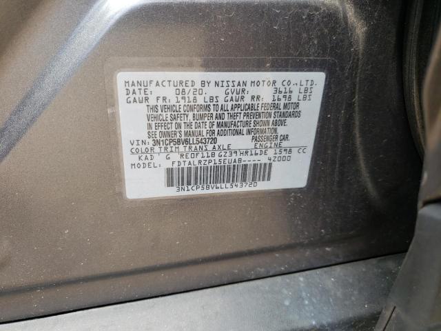 Photo 10 from auction – 2020 NISSAN KICKS S with VIN 3N1CP5BV6LL543720