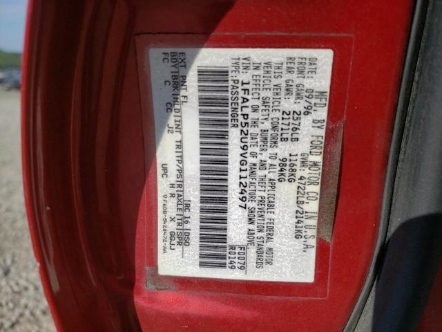 Photo 10 from auction – 1997 FORD TAURUS GL with VIN 1FALP52U9VG112497