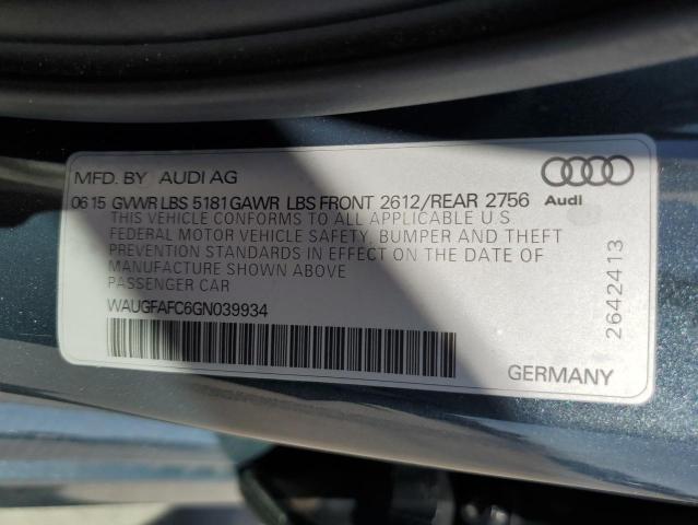 Photo 10 from auction – 2016 AUDI A6 PREMIUM with VIN WAUGFAFC6GN039934
